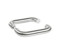 Poignées doubles pour rosace ou plaque - alu argent - Bercy VACHETTE