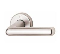 Poignées doubles pour rosace ou plaque - alu argent - Cortina HOPPE