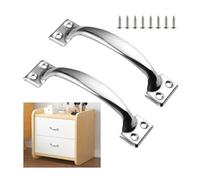 Poignées en Acier Inoxydable Pour Meubles,Poignées Pour Placards,Poignée Tiroir 10cm 12cm 14cm,2 Pièces,Poignée De Porte,Avec Vis,Pour Salles De Bains,Cuisines,Salons,Stainlesssteel-14cm(5.5in)