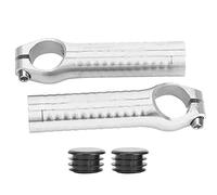 Poignées en aluminium 7075, extrémités de barre, poignée antidérapante avec bouchon en caoutchouc possible, extrémités de barre de poids pour Road Mountain s ((argent brossé))