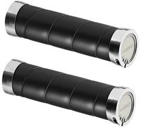 Paire de grips brooks england slender leather grips 130 mm noir