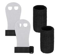 Poignées en cuir pour haltérophilie - Poignées respirantes et réglables - Accessoires de sport, support de poignet absorbant la transpiration pour kettlebells