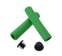 Poignées en silicone souple pour vélo de banlieue avec finition extérieure lisse et design intérieur antidérapant (vert)