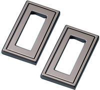 Poignées encastrées, 2 pièces poignée rabattable en alliage d'aluminium poignées de porte cachées bouton de tiroir encastré for armoires fenêtres leviers de porte de meubles Doo coulissante affleurant