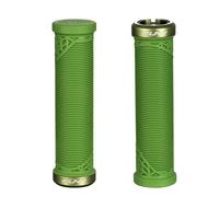 Funn Hilt JR Poignées de Guidon de VTT avec Un Seul Verrouillage à Serrage, poignées de Guidon de vélo avec Serrure avec Un diamètre intérieur de 19 mm, poignées de vélo Courtes (Vert)