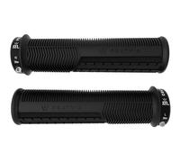 Peaty's Monarch Pro Vélo de Montagne Grips - Grips Texture Champignon pour Confort sur Sentiers, Dual Compound avec Noyau Amortisseur, BMX, Ebike & VTT - Épais 32-34mm, Noir