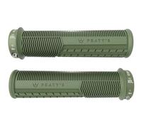 Peaty's Monarch Pro Vélo de Montagne Grips - Grips Texture Champignon pour Confort sur Sentiers, Dual Compound avec Noyau Amortisseur, BMX, Ebike & VTT - Épais 32-34mm, Vert Menthe