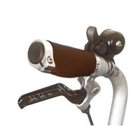 Poignées ergonomiques Courtes pour Brompton Eco Leather Type M Marron