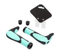 Poignées ergonomiques en silicone pour vélo, conçues pour plus de confort et une meilleure expérience de conduite (une paire noir-cyan)