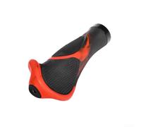Poignées ergonomiques pour vélo avec verrou en caoutchouc, housses de guidon en alliage d'aluminium pour VTT, route pour vélo, poignées antidérapantes et confortables, rouge (C)