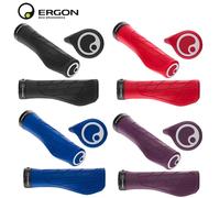 Poignées ergonomiques pour vélo tout-terrain Ergon GA3 taille L, confort et soutien du poignet pour VTT, accessoires antidérapants pour guidon de vélo de montagne et de route GA3 Red