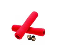 ESIgrips Poignées VTT Fit CR – Paire en silicone – Taille unique – Rouge