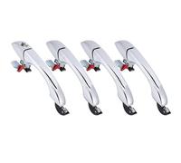 Poignées Extérieures Auto Compatible Avec Jeep Pour Patriot 2007 2008 2009 2010 4589009AH Poignées Porte Extérieures Chromées Avant Arrière Gauche Droite