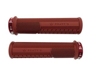 Poignées fin Peaty's Monarch Pro Knurl Rouge