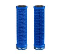 Funn Holeshot Poignées de Vélo de Montagne avec Serrage Unique, Diamètre Intérieur de 22 mm, Poignées de Guidon de Vélo Résistantes aux Extrémités Durcies (Bleu)