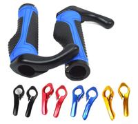 Poignées Guidon MTB Aluminium Léger pour Corne de Taureau Poignées | Alliage d'aluminium pour robuste, léger, , finition noire bleue blanche, montage pour facile 22.2mm
