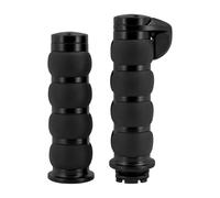 Poignées Guidon Poignées de Guidon Noires 1 Pouce avec Repose-Mains, compatibles pour Street Glide pour Electra pour Softail pour Dyna