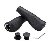 Poignées Guidon Vélo Caoutchouc Antidérapant Poignées de Vélo Ergonomique Poignées de Guidon, Poignées de Guidon de Vélo avec Double Verrouillages, 22 mm de Guidon Vélo VTT/Bicyclette