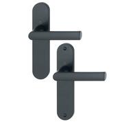 Poignées Hambourg - 165 mm - bec de cane - noir mat HOPPE