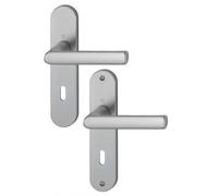 Poignées Hambourg - 165 mm - clé L - inox HOPPE