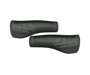 Poignées Herrmans Ligne 124Mm, 0 22Mm, Noir/Gris, Paire 2158711200 Herrmans Vélo