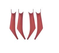 Poignées intérieures de porte de voiture, garniture de panneau, couvercle de poignée intérieure, style pour X3 G01 IX3 G08 X4 G02, Accessoires 2018-2023 (Color : Volcanic Red, Size : Extérieur)