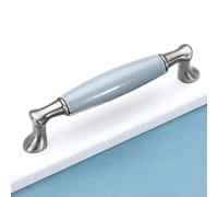 Poignées Meuble Céramique Vintage,Poignée Cuisine Céramique Alliage Zinc Poignée Porte Placard Poignée Tiroir Pour d?Armoire Commode Cuisine (160mm(6.2in))