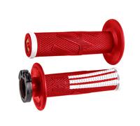 Poignées Moto ODI EMIG PRO V2 Manopoles à Fixation Rapide Rouge-Blanc