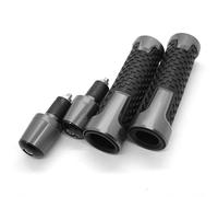 Poignées Moto Poignées de Guidon en Caoutchouc et Gel CNC pour Moto, 22 mm/0,84 po et 24 mm/0,9 po, compatibles avec Tous Les modèles de Motos D'accélérateur de Moto(Titanium)