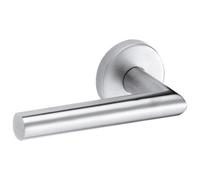 Poignées palière/béquille droite sur rosaces - inox - droite - Linox VACHETTE