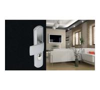 Poignées palière/béquille plaques renforcées - chromé velours - Artis VACHETTE