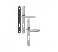 Poignées plaques étroites - saillie réduite - 70 - asp. inox - NewYork HOPPE