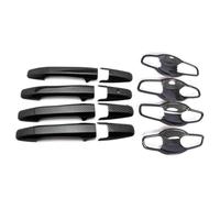 Poignées Porte Extérieures Voiture Caches-poignées Protections Autocollants ABS Fibre Carbone Pour Civic 8 2006-2011 housse de poignée de porte de voiture(Handle Bowl 4 Door)