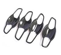 Poignées Porte Extérieures Voiture Caches-poignées Protections Autocollants ABS Fibre Carbone Pour Civic 8 2006-2011 housse de poignée de porte de voiture(Bowl 4 Door)