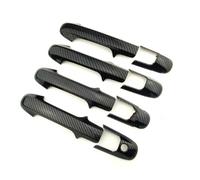 Poignées Porte Extérieures Voiture Pour Accord 7 2003-2007 Protections Autocollants Argentés/fibre Carbone housse de poignée de porte de voiture(Carbon Look)