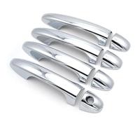 Poignées Porte Extérieures Voiture Pour RAV4 4e Génération XA40 2012-2018 Protections Autocollants Chromé/carbone housse de poignée de porte de voiture(Silver door handle)