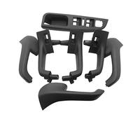 Poignées Porte Intérieure 7 Pièces Poignée Intérieure Noire Poignée Porte Fenêtre Interrupteur Couvercle Lunette Accoudoir Intérieur pour Golf 5 GTI-MK5 pour Jetta 1K0 868 040B