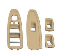 Poignées Porte Intérieure Pour BMW Série 1 3 4 F20 F30 F31 F34 F35 F36 318i 2012-2019 LHD RHD Garniture Couvercle Commutateur Lève-vitre Porte Intérieure(A-Beige-4Piece SET)