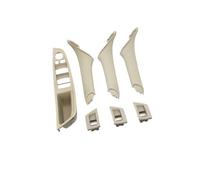 Poignées Porte Interne Voiture Panneau commutateur lève-vitre d'accoudoir porte 7 pièces garniture couvercle main intérieure pour série 5 F10 F11 F18 520 523 525 528 530 2010-2017