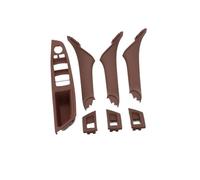 Poignées Porte Interne Voiture Panneau commutateur lève-vitre d'accoudoir porte 7 pièces garniture couvercle main intérieure pour série 5 F10 F11 F18 520 523 525 528 530 2010-2017