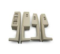 Poignées portières intérieures Lot De 2 Ou 4 Poignées Et Arrière Voiture Cadre D'accoudoir Panneau Commande Garniture Remplacement pour Skoda pour Superb 3TD867157 Poignée Porte Latérale(4PCS-Beige)
