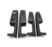 Poignées portières intérieures Lot De 2 Ou 4 Poignées Et Arrière Voiture Cadre D'accoudoir Panneau Commande Garniture Remplacement pour Skoda pour Superb 3TD867157 Poignée Porte(4PCS-Black)