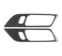 Poignées portières intérieures Pour Ford Pour Mustang 2015-2022 Autocollant Fibre Carbone Poignée Porte Intérieure Voiture(Frame a 2 Pcs)