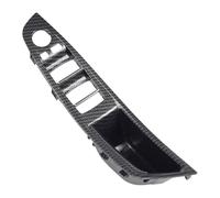 Poignées portières intérieures Pour Série 5 F10 F11 F18 Poignée Porte Motif Fibre Carbone RHD LHD Panneau Intérieur Tirer Garniture Couverture(Rhd-carbon-1pcs)