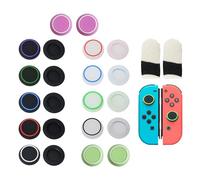 Poignées Pouce Silicone,22 PCS Remplacement Joystick Silicone,Capuchons Remplacement Joystick Silicone,Manette de Pouce en Silicone,avec 2 Gaming Finger Sleeves,pour Manette PS4,PS5
