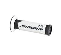 Poignées PROGRIP 732 - Blanc/Noir - Dirt Bike