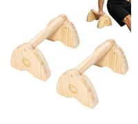 Poignées push-up en bois pour entraînement parallèle