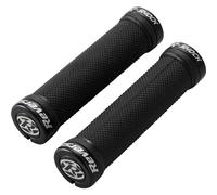 Reverse Components R-shock Lock-on Grips Noir 130 mm Black / Black