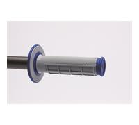 Renthal Revêtement Dual Grip semi-gauffré Dual Compound 22,2 mm Gris/Bleu