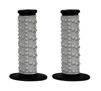 Poignées Scar X2R Dual Density Full Diamond-Gris/Noir Pour Moto Pièces